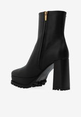 Gianvito Rossi Harlem 70 Platform Ankle Boots Black G73178 70GOM-VGINERO