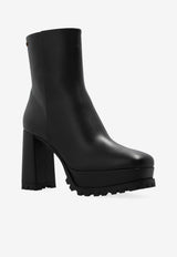 Gianvito Rossi Harlem 70 Platform Ankle Boots Black G73178 70GOM-VGINERO