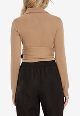 Dolce & Gabbana Cashmere Wrap Sweater Beige FXVB4T JBW0Q-M0172