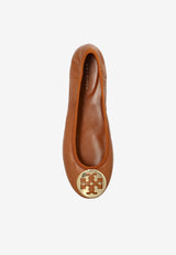 Tory Burch Reva Leather Ballet Flats Brown 175134 0-240