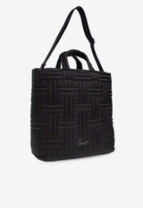 Kenzo Large Cosy Quilted Tote Bag Black FF62SA711 F03-99
