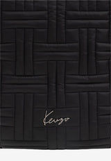 Kenzo Large Cosy Quilted Tote Bag Black FF62SA711 F03-99