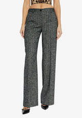 Dolce & Gabbana Creased Tailored Pants Gray FTC31T FRZAN-S8051