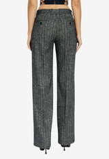 Dolce & Gabbana Creased Tailored Pants Gray FTC31T FRZAN-S8051