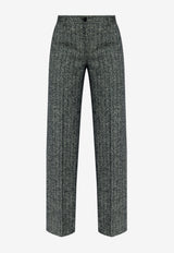 Dolce & Gabbana Creased Tailored Pants Gray FTC31T FRZAN-S8051