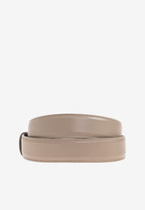 Dolce & Gabbana DG Logo Leather Belt Beige BE1663 A9S25-8I399