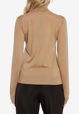 Dolce & Gabbana Cashmere Turtleneck Sweater Beige FXW42Z JBW0P-M0444