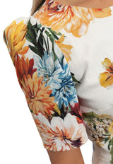 Dolce & Gabbana Bouquet Print Cady Dress Multicolor F6TYCT FSRQU-HA5PC