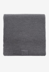 Dolce & Gabbana Ribbed Wool Scarf Gray GX13KZ JDVCI-S8292