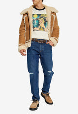 Dolce & Gabbana Loose-Fit Ripped Jeans Navy GYJDAD G8NK6-S9001
