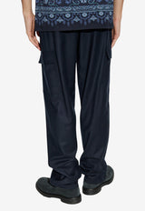 Etro Straight-Leg Cargo Pants Navy MRED0020 99TU2K0-B0339