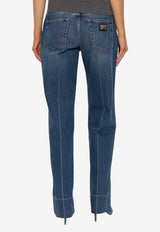 Dolce & Gabbana Straight-Leg Faded Jeans Blue FTC8CD G8NC6-S9001