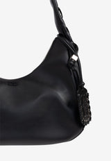 GANNI Medium Hobo Bag with Laces Black A7295 5894-099