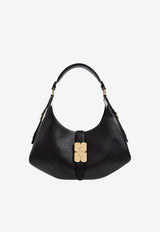 GANNI Small Kat Leather Shoulder Bag Black A6998 5971-099