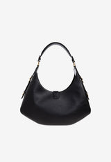GANNI Small Kat Leather Shoulder Bag Black A6998 5971-099