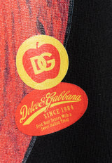 Dolce & Gabbana Graphic Print Crewneck Sweatshirt Black G9AHSZ G7PHG-N0000