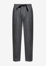 Dolce & Gabbana Herringbone Wool Tailored Pants Gray GP12QT FCMDE-S8030