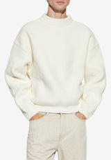 Jacquemus Curvo Crewneck Sweater Cream SWM00607 AK00265-100