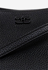 GANNI Small Bou Leather Top Handle Bag Black A6955 5894-099