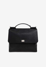 Dolce & Gabbana Sicily Calfskin Briefcase Black BM2447 BG065-80999