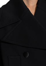 Dolce & Gabbana Double-Breasted Wool Coat Black F9S67T FUBGE-N0000