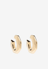 Givenchy Chain Hoop Earrings Gold BF113 6F003-710