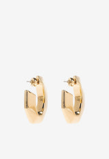 Givenchy Chain Hoop Earrings Gold BF113 6F003-710