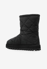 Dolce & Gabbana City Quilted Snow Boots Black CT1096 AQ075-80999