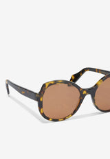 PINKO Oversized Round-Frame Sunglasses Brown 106772A2NNM35_6503d5ca-de8a-4090-814e-d38b51bc36a8
