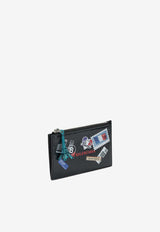Mail Stamp Cash Leather Wallet