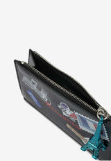 Mail Stamp Cash Leather Wallet