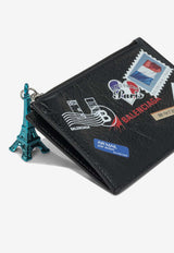 Mail Stamp Cash Leather Wallet