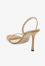 Jimmy Choo Jenn 100 Suede Sandals Beige JENN100SUE/T_JIMCH-121503