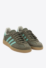 Handball Spezial Croc-Embossed Leather Sneakers