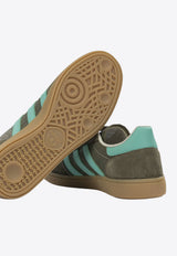 Handball Spezial Croc-Embossed Leather Sneakers