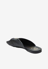 Loewe Pebble Soft Slides in Nappa Lambskin Black LSLM465X01LE/S_LOEW-1100