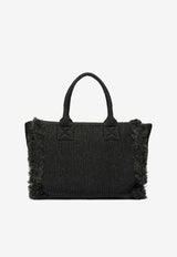 PINKO Medium Raffia Tote Bag Black 106673A39YZ99Q_4b1d4837-efbe-497c-926f-cc7e8345ad9a