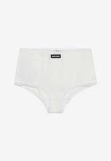 Miu Miu Lace-Trimmed Panties White SP9483OOO1951/T_MIU-F0009