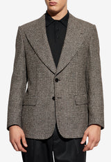 Dolce & Gabbana Glen Plaid Single-Breasted Jacket Brown G2VT5T FQMKD-S8101