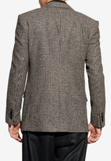 Dolce & Gabbana Glen Plaid Single-Breasted Jacket Brown G2VT5T FQMKD-S8101