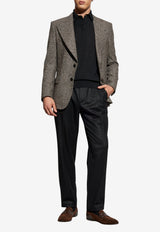 Dolce & Gabbana Glen Plaid Single-Breasted Jacket Brown G2VT5T FQMKD-S8101