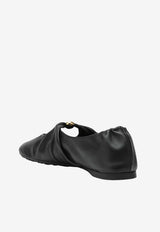 Loewe Nappa Pebble Ballet Flats Black L815466X46LE/T_LOEW-1100