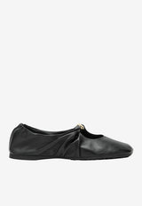 Loewe Nappa Pebble Ballet Flats Black L815466X46LE/T_LOEW-1100