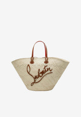 Christian Louboutin Large Cabata Raffia Tote Bag Beige 1255261NF/S_LOUBO-6370