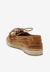 Aquazzura Seafarer Suede Espadrilles Brown SFRFLAE0SCC/S_AQUA-TOB