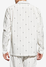 Dolce & Gabbana DG Logo Striped Vanity Shirt White G5IF1T HJMQR-S8350