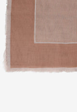 Large Striped Carré Scarf