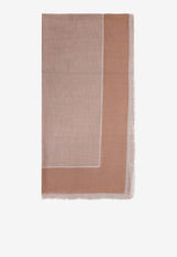 Large Striped Carré Scarf
