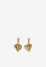 Cassandre Heart Hammered Earrings
