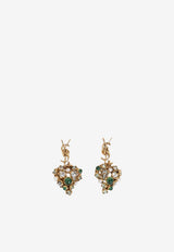 Cassandre Heart Hammered Earrings
